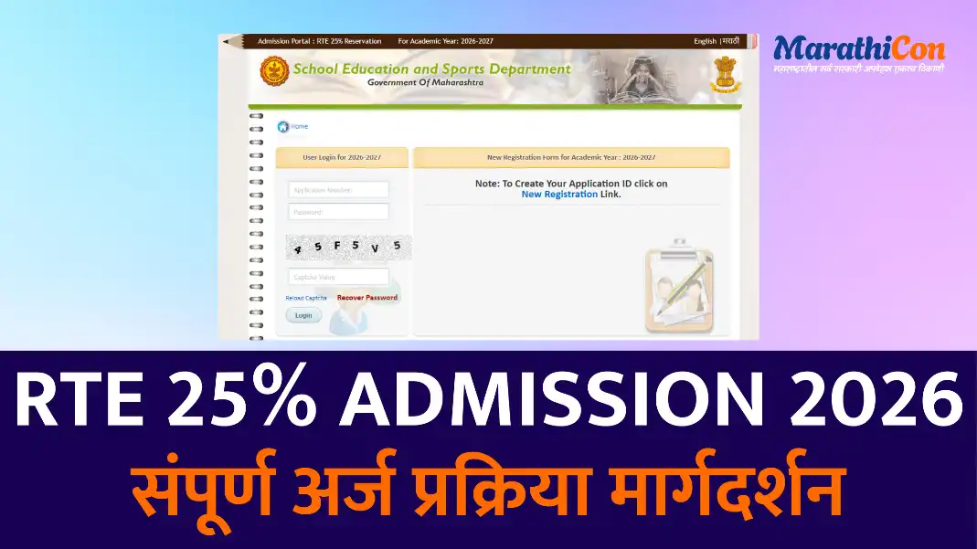 Apply For RTE Admission Maharashtra 2026 अर्ज प्रक्रिया संपूर्ण मार्गदर्शन